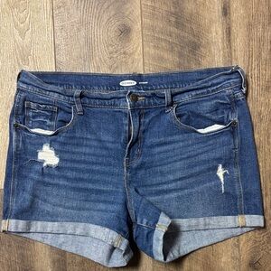 Old Navy Distressed Blue Jean Shorts